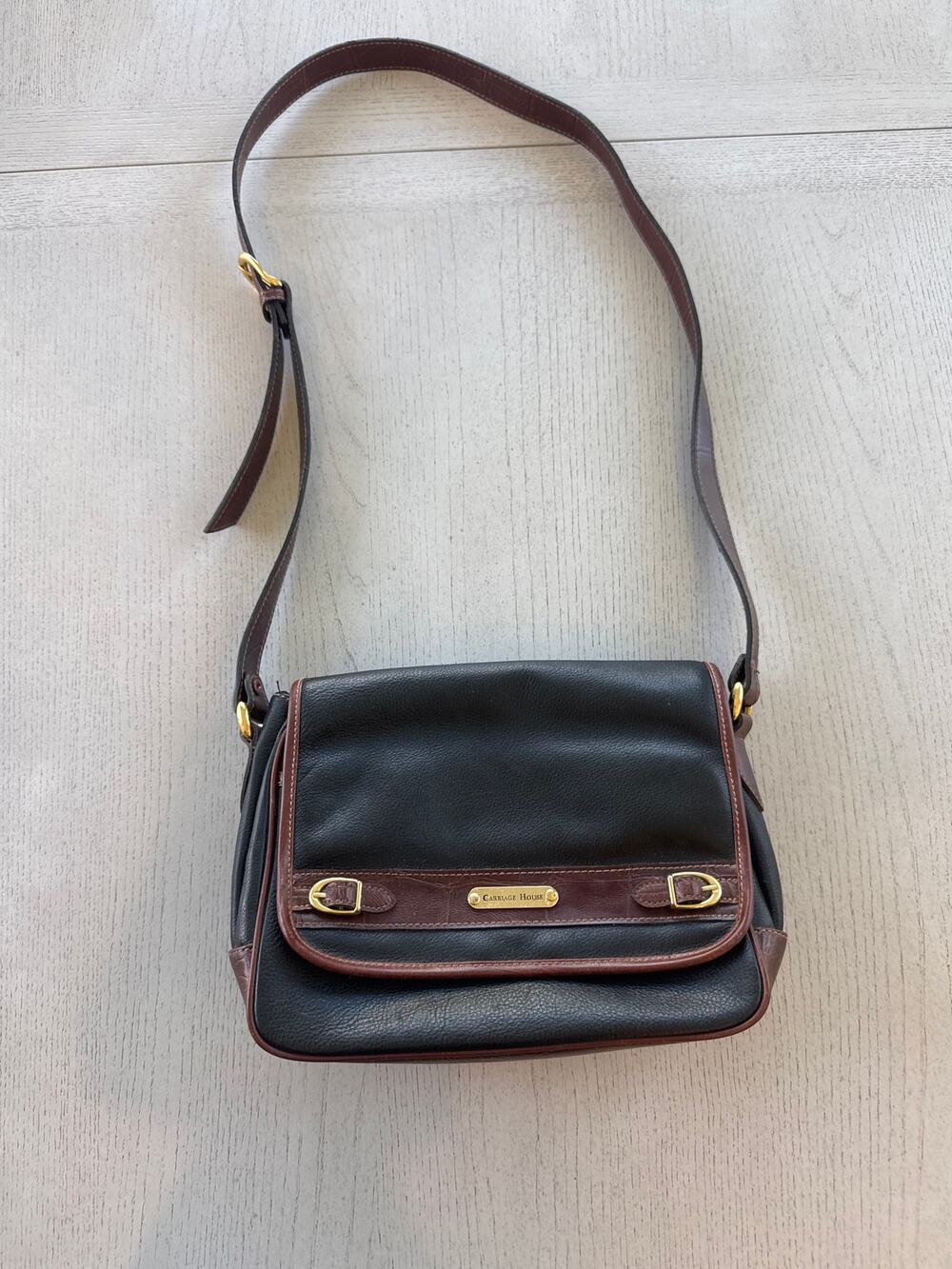 Vintage Carriage House Leather Purse Y2K 2000s Old Money Preppy Kate Middleton